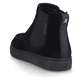 Schwarze Rieker Herren Chelsea Boots U0761-00 mit TR-Sohle mit weichem EVA-Inlet. Schuh von hinten.