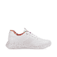 Weiße Rieker Damen Sneaker Low W0402-80 mit ultra leichter und flexibler Sohle. Schuh Innenseite.