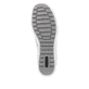 Silberweiße remonte Damen Slipper R1428-80 mit einem Reißverschluss. Schuh Laufsohle.