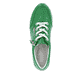 Grüne remonte Damen Sneaker D1302-52 mit Reißverschluss sowie Komfortweite G. Schuh von oben.
