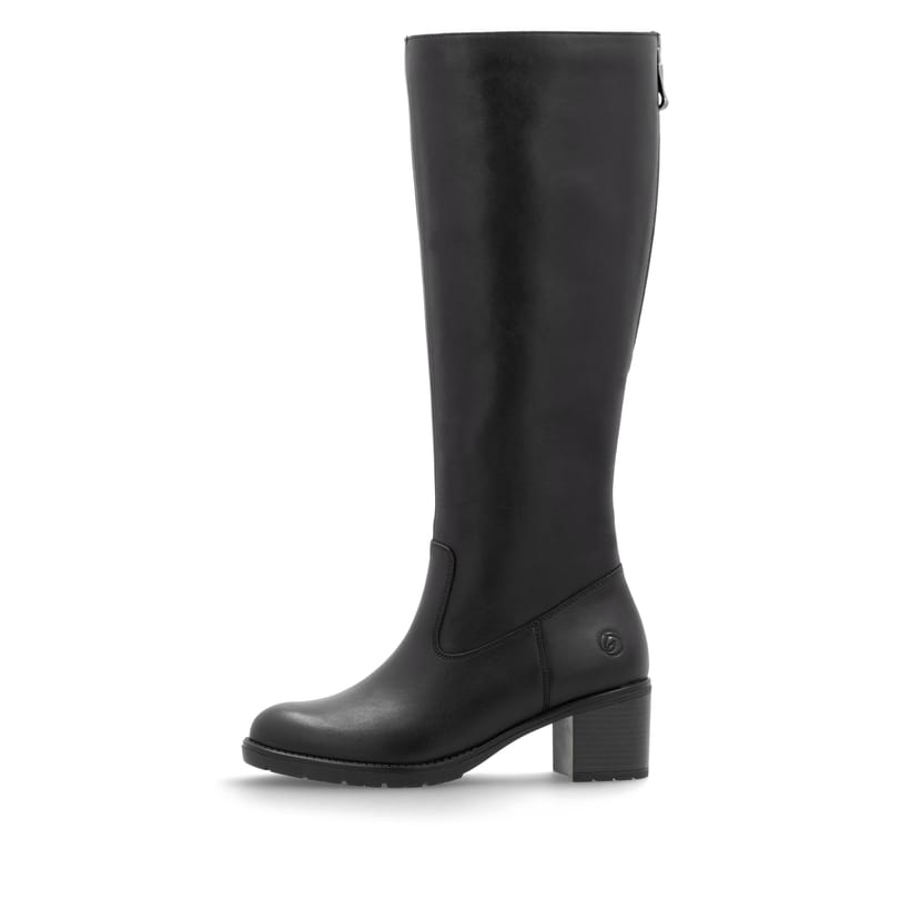 remonte Damen Hochschaftstiefel tiefschwarz