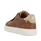 Braune Rieker Herren Sneaker Low U0704-24 mit TR-Sohle mit weichem EVA-Inlet. Schuh von hinten.