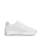 Weiße Rieker Damen Sneaker Low W1301-80 mit strapazierfähiger Sohle. Schuh Innenseite.