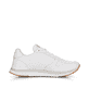 Weiße Rieker Damen Sneaker Low 42501-80 mit super leichter und flexibler Sohle. Schuh Innenseite.
