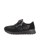 
Nachtschwarze Rieker Damen Sneaker Low N1411-90 mit einer schockabsorbierenden Sohle. Schuh Außenseite