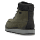 Grüne Rieker Herren Schnürstiefel 30020-54 mit wasserabweisender TEX-Membran. Schuh von hinten.