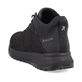 Schwarze Rieker Herren Sneaker High U0163-00 mit wasserabweisender TEX-Membran. Schuh von hinten.