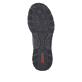 
Schwarze Rieker Damen Slipper N3277-25 mit Reißverschluss sowie einer leichten Sohle. Schuh Laufsohle