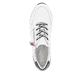 Weiße remonte Damen Sneaker D1312-82 mit Reißverschluss sowie der Komfortweite G. Schuh von oben.