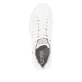 Weiße Rieker Herren Sneaker Low U1100-80 mit flexibler und super leichter Sohle. Schuh von oben.