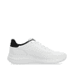 Weiße Rieker Herren Sneaker Low U0501-80 mit flexibler und ultra leichter Sohle. Schuh Innenseite.