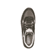 Grüne Rieker Herren Sneaker Low 07000-54 mit super leichter und flexibler Sohle. Schuh von oben.