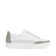 Reinweiße remonte Damen Sneaker D5826-80 mit einem Reißverschluss. Schuh Innenseite.