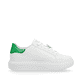 Weiße Rieker Damen Sneaker Low W1202-81 mit flexibler und ultra leichter Sohle. Schuh Innenseite.