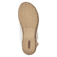 Weiße Rieker Damen Riemchensandalen V7272-80 mit einem Klettverschluss. Schuh Laufsohle.