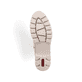 
Cremebeige Rieker Damen Schnürstiefel X5719-60 mit Schnürung und Reißverschluss. Schuh Laufsohle