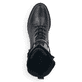 
Schwarze remonte Damen Hochschaftstiefel D8381-01 mit Schnürung und Reißverschluss. Schuh von oben