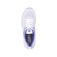 Weiße Rieker Damen Sneaker Low 40410-80 mit super leichter und flexibler Sohle. Schuh von oben.