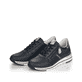 
Dunkelblaue remonte Damen Sneaker R6705-14 mit einer leichten Profilsohle. Schuhpaar schräg.