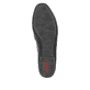Schwarze Rieker Damen Loafer 51764-00 mit einem Elastikeinsatz. Schuh Laufsohle.