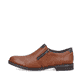 
Nougatbraune Rieker Herren Slipper 10351-24 mit Reißverschluss sowie einer Profilsohle. Schuh Außenseite