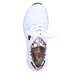 Edelweiße Rieker Damen Sneaker Low M4903-80 mit Schnürung sowie geprägtem Logo. Schuh von oben.