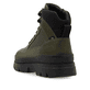 Grüne Rieker Herren Schnürstiefel U1270-54 mit wasserabweisender TEX-Membran. Schuh von hinten.