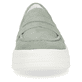 Mintgrüne remonte Damen Slipper D1C05-52 mit Elastikeinsatz sowie Komfortweite G. Schuh von vorne.