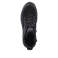 Schwarze Rieker Damen Schnürstiefel W0370-00 mit wasserabweisender TEX-Membran. Schuh von oben.