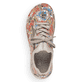 
Mehrfarbige Rieker Damen Slipper 51573-90 mit einer schockabsorbierenden Sohle. Schuh von oben