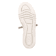 Altweiße Rieker Damen Sneaker Low M1926-80 mit Schnürung sowie geprägtem Logo. Schuh Laufsohle.