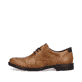 
Nougatbraune Rieker Herren Schnürschuhe 10316-24 mit Schnürung sowie einer Profilsohle. Schuh Außenseite