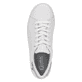 Weiße Rieker Damen Sneaker Low 41902-80 mit super leichter und flexibler Sohle. Schuh von oben.