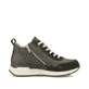 Grüne Rieker Damen Sneaker High W0661-54 mit einer griffigen und leichten Sohle. Schuh Innenseite.