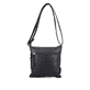 remonte Damen Handtasche Q0625-00 in Nachtschwarz aus Kunstleder mit Reißverschluss. Handtasche Rückseite.