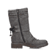 Graue Rieker Damen Kurzstiefel Z4783-45 mit Reißverschluss sowie einer Profilsohle. Schuh Innenseite