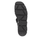 Schwarze Rieker Keilsandaletten W1550-00 mit flexibler und ultra leichter Sohle. Schuh Laufsohle.