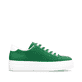 Grüne Rieker Damen Sneaker Low N49W1-52 mit Schnürung sowie Logo an der Seite. Schuh Innenseite.