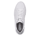 Weiße Rieker Damen Sneaker Low W0501-80 mit dämpfender und ultra leichter Sohle. Schuh von oben.